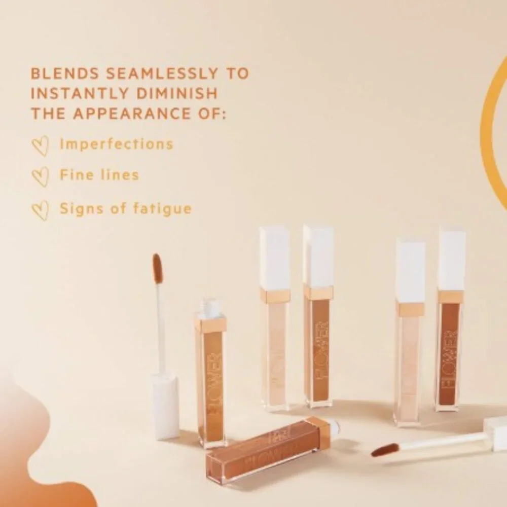 SEALED Flower Beauty Light Illusion Full Coverage Concealer - D2-3 Deep